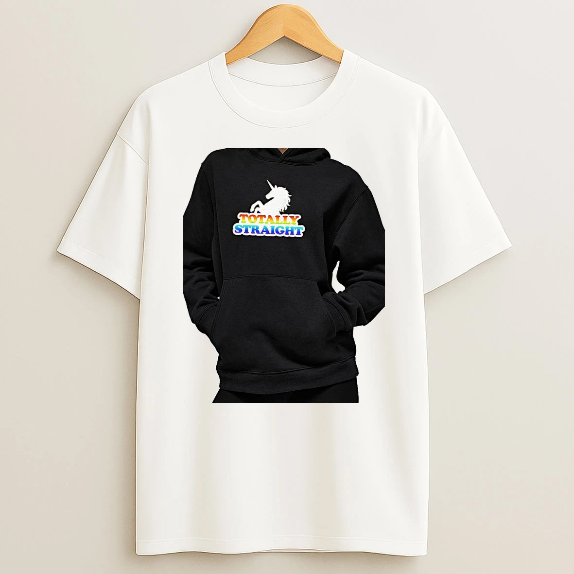 Officials Unicorn Totally Straight Pride Humor Lgbtq Premium T Shirt Sweatshirt Hoodie