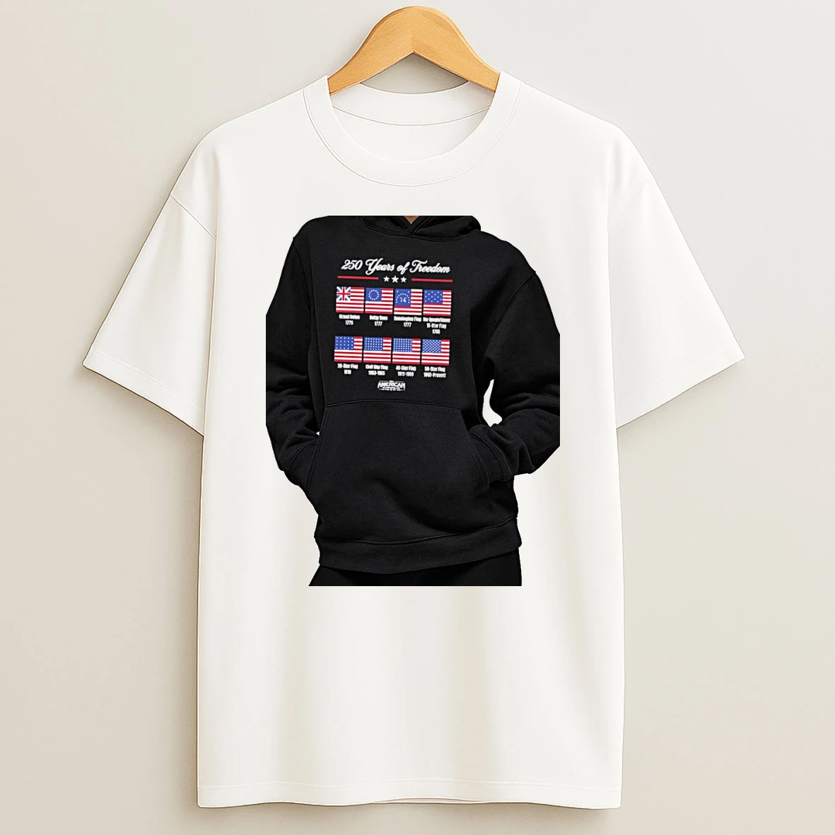 Officials United States History 250 Years Of Freedom Grand Union Betsy Ross Premium T Shirt Sweatshirt Hoodie