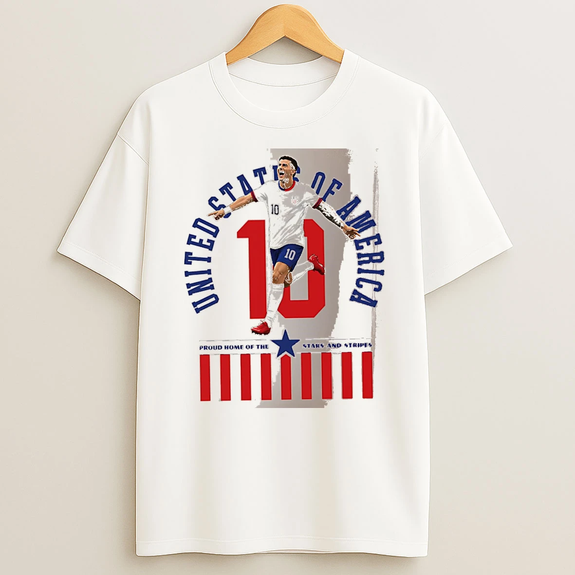Officials United States Of America Proud Home Of The Stars And Stripes White Premium T Shirt Sweatshirt Hoodie