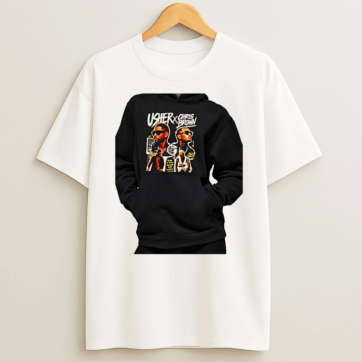 Officials Usher And Chris Brown Music Fan My Way U Got It Say Goodbye Burn Premium T Shirt Sweatshirt Hoodie