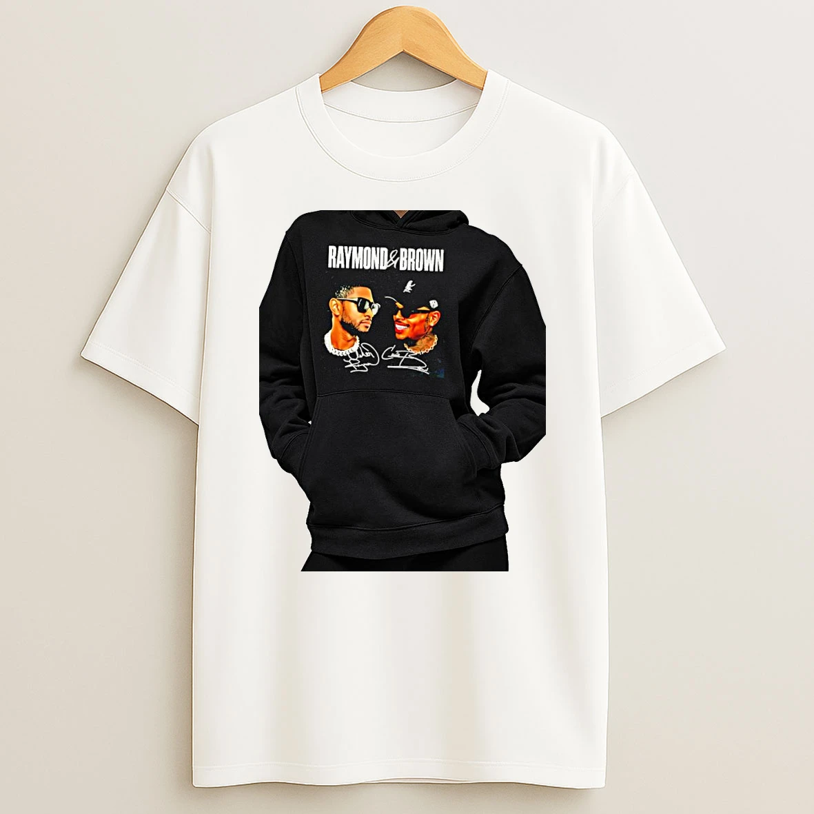 Officials Usher And Chris Brown Raymond And Brown Signatures Musician Premium T Shirt Sweatshirt Hoodie