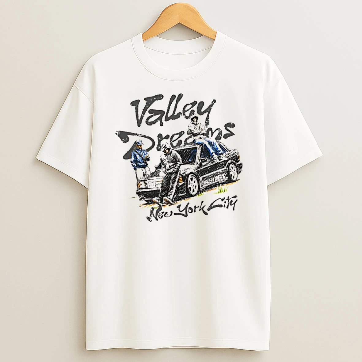 Officials Valley Dreams New York City Mercedes Benz 190e Premium T Shirt Sweatshirt Hoodie