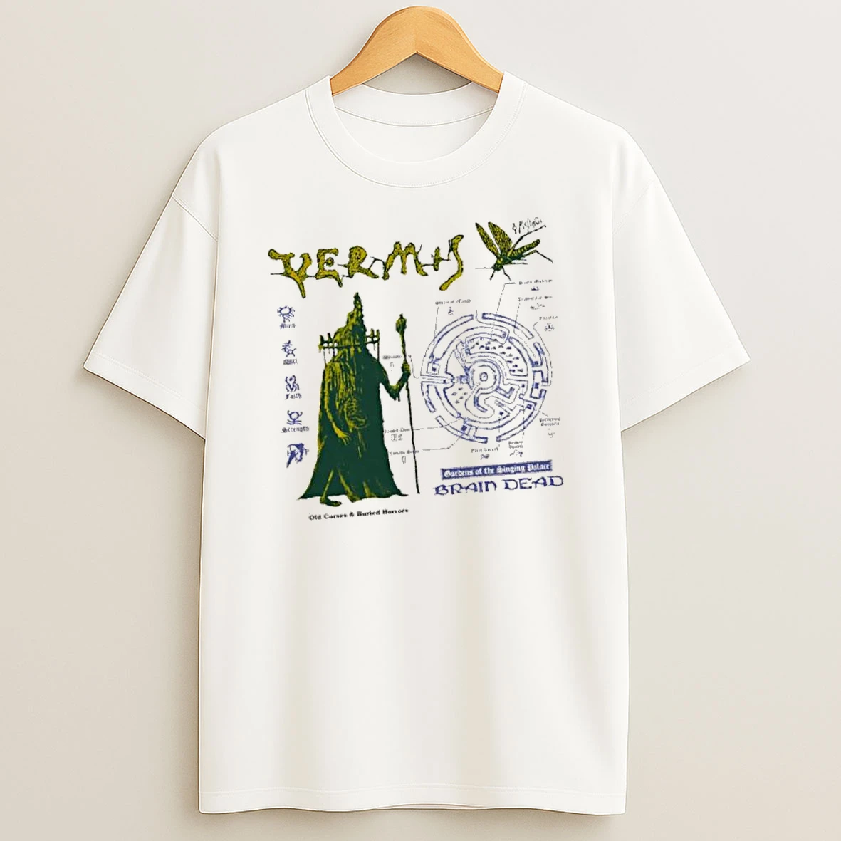 Officials Vermis Brain Dead Gardens Of The Singing Palace Old Curses And Buried Horrors Premium T Shirt Sweatshirt Hoodie