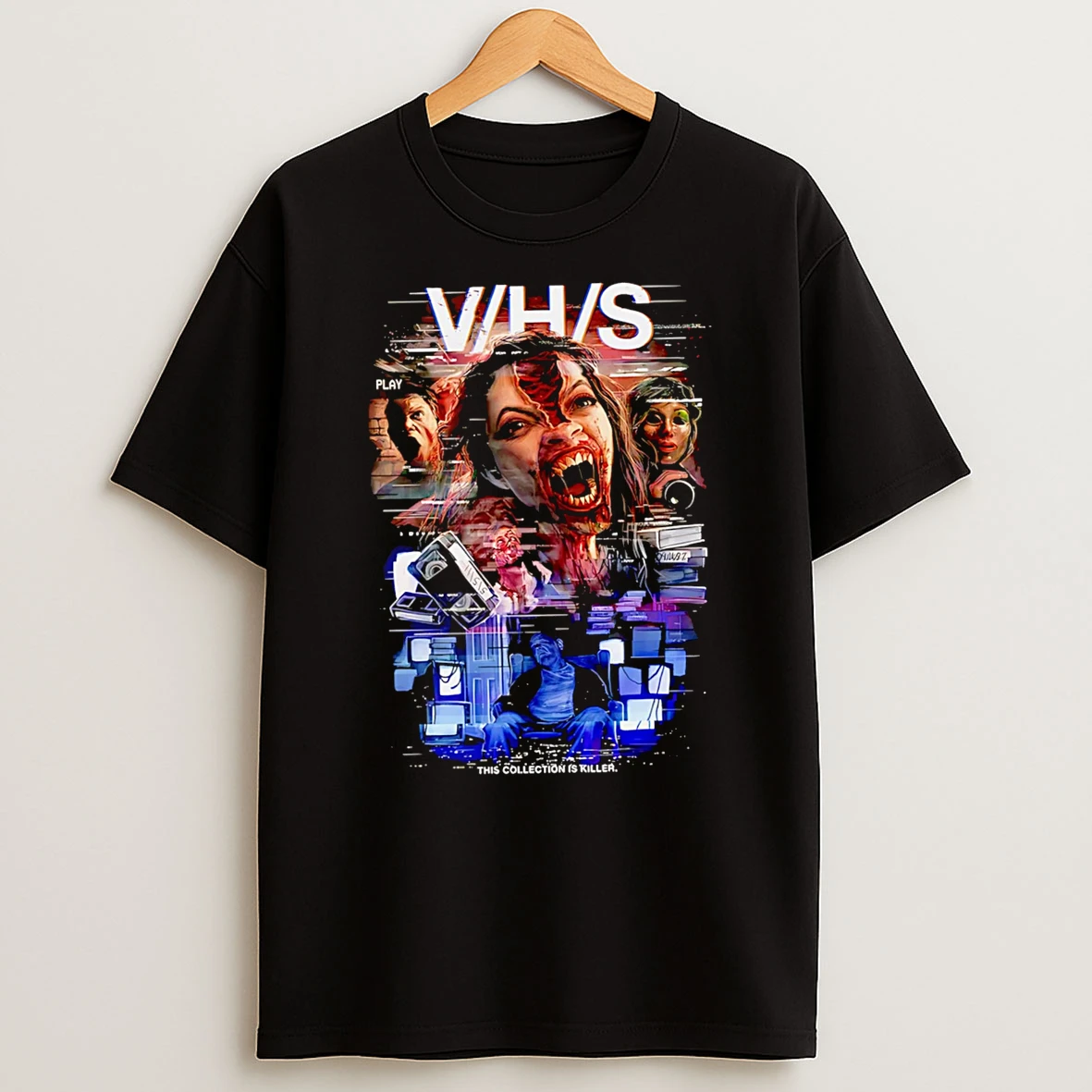 Officials Vhs This Collection Is Killer Horror Movie Premium T Shirt Sweatshirt Hoodie