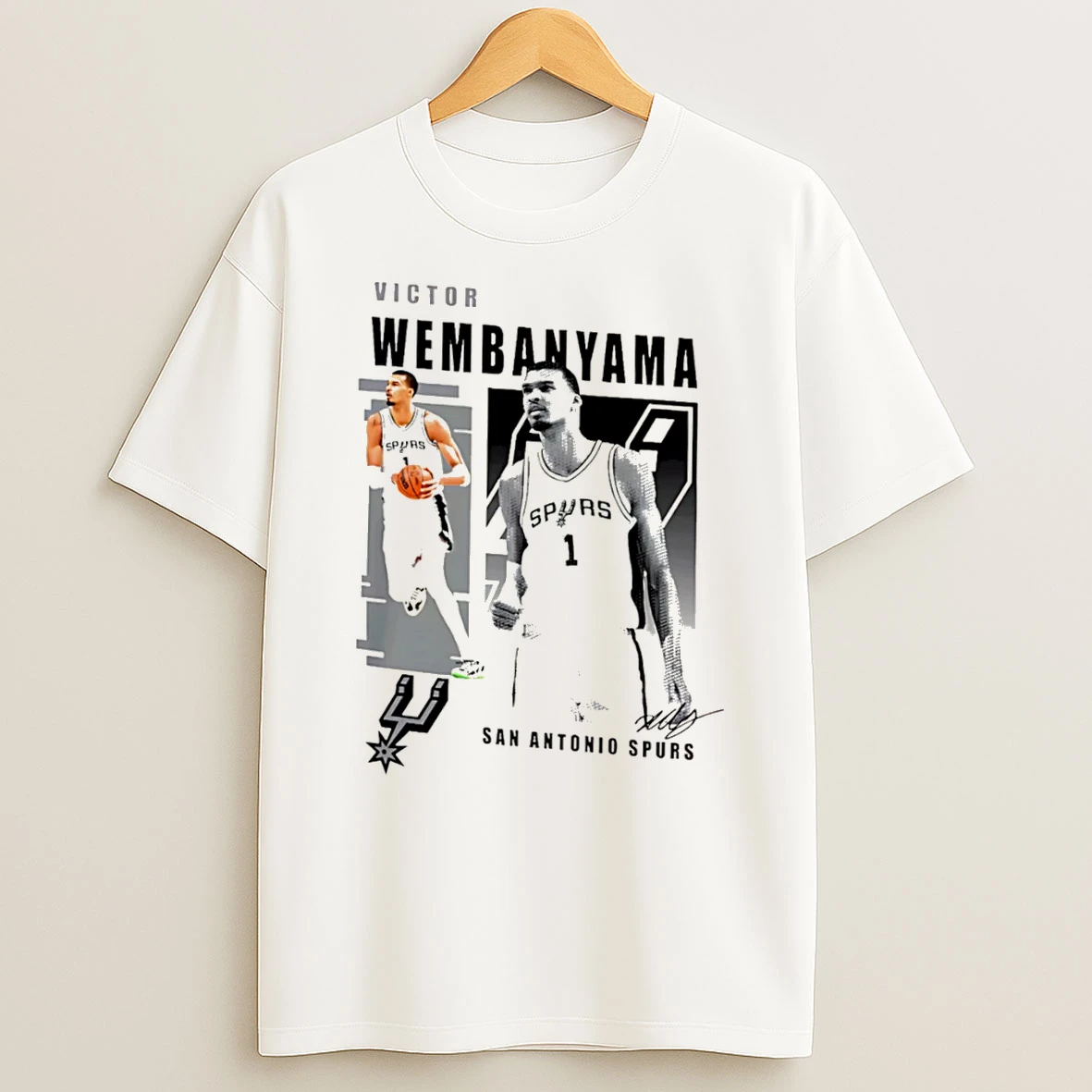 Officials Victor Wembanyama San Antonio Spurs Highlights Signature Tee Premium T Shirt Sweatshirt Hoodie