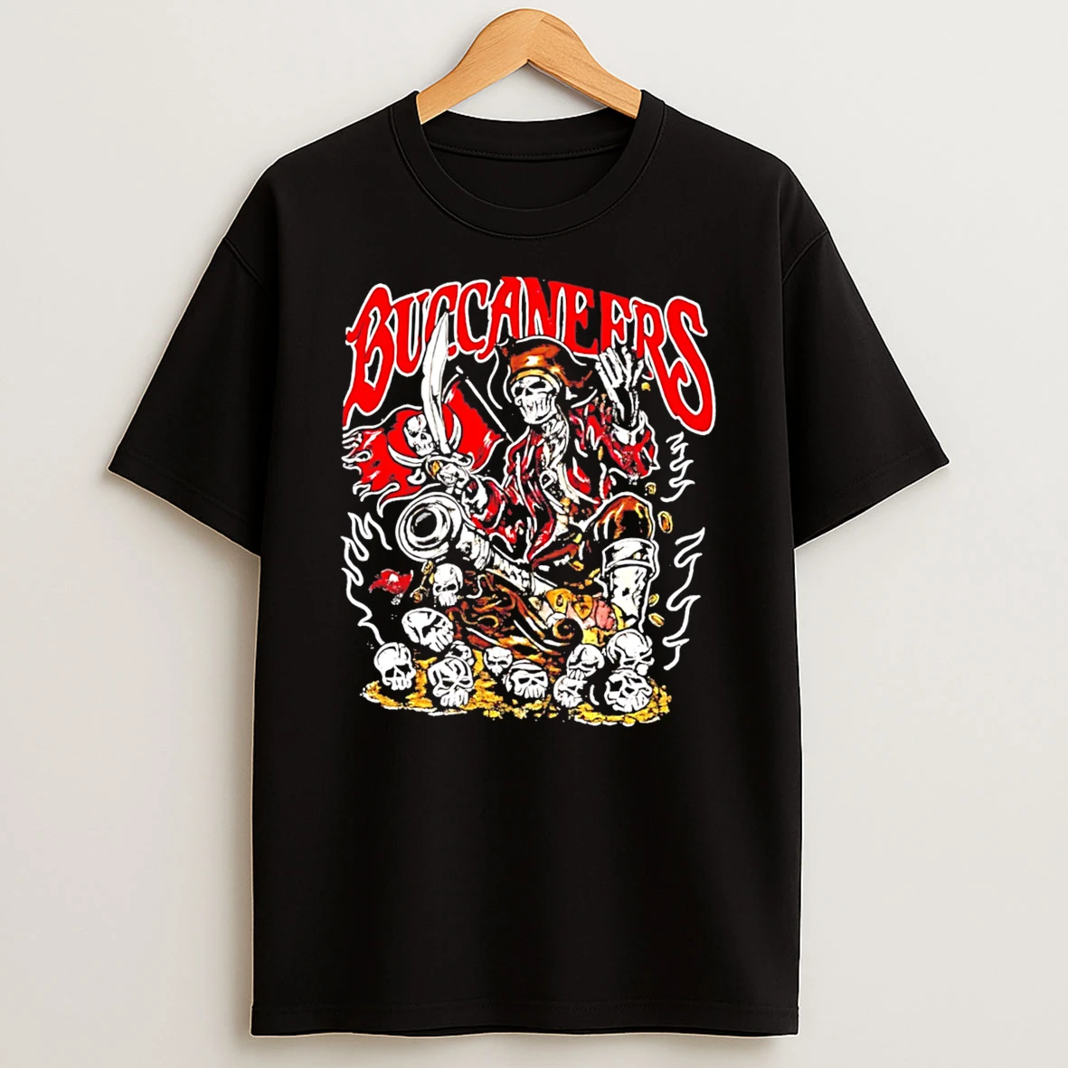 Officials Vintage Tampa Bay Buccaneers Skeleton Pirate Treasure Tee Premium T Shirt Sweatshirt Hoodie