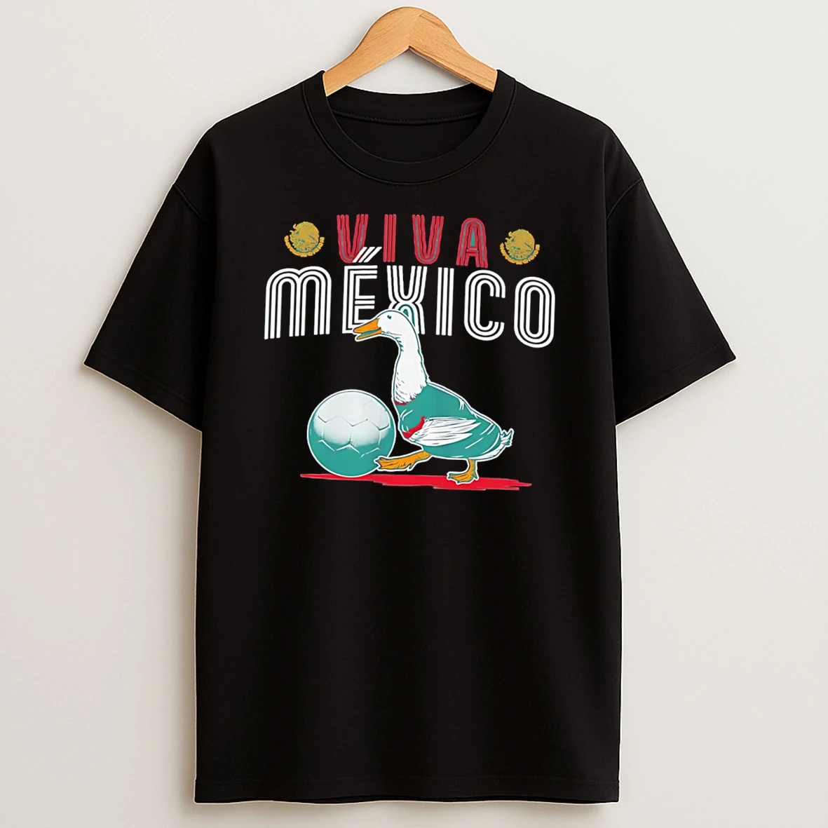 Officials Viva Mexico Merlin The Mascot World Cup 2026 Soccer Duck Tee Premium T Shirt Sweatshirt Hoodie