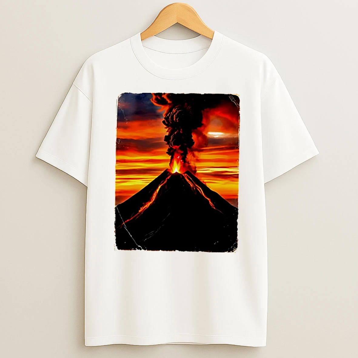 Officials Volcanic Eruption Sunset Landscape Volcano Tee Premium T Shirt Sweatshirt Hoodie