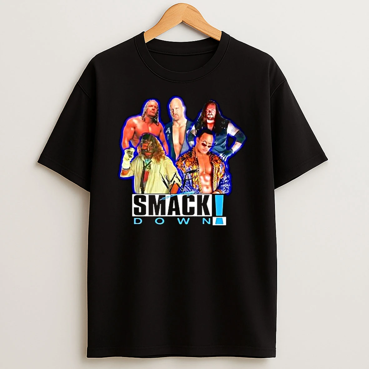 Officials Wwe Icons Smackdown Triple H Stone Cold Undertaker Mankind The Rock Premium T Shirt Sweatshirt Hoodie