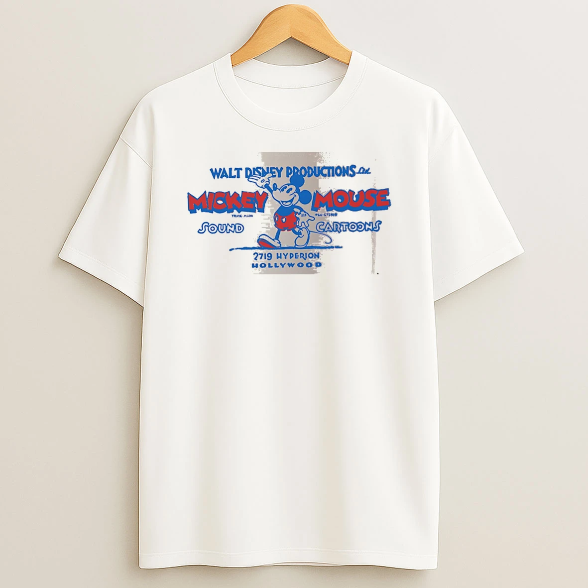 Officials Walt Disney Productions Ltd Mickey Mouse Sound Cartoons 2719 Hyperion Hollywood White Premium T Shirt Sweatshirt Hoodie