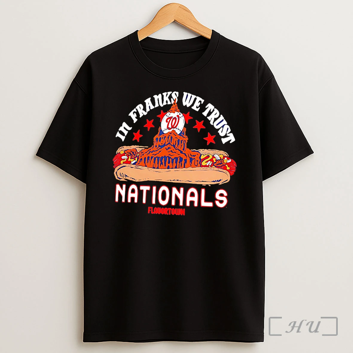 Officials Washington Nationals Om Franks We Trust Nationals Tee Shirt