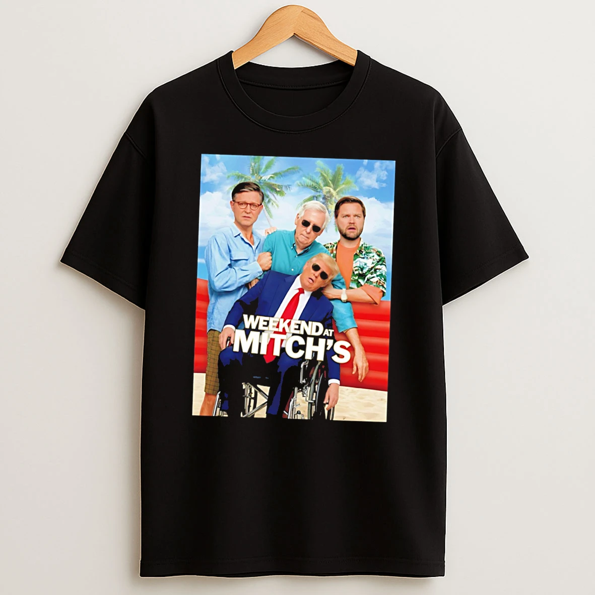 Officials Weekend At Mitchs Donald Trump Mitch Mcconnell Jd Vance Mike Johnson Tee Premium T Shirt Sweatshirt Hoodie