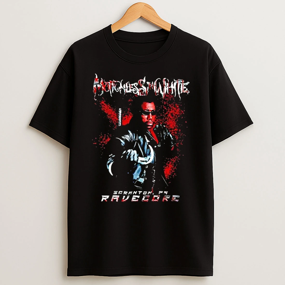 Officials Wesley Snipes Blade Motionless In White Scranton Pa Ravecore Premium T Shirt Sweatshirt Hoodie