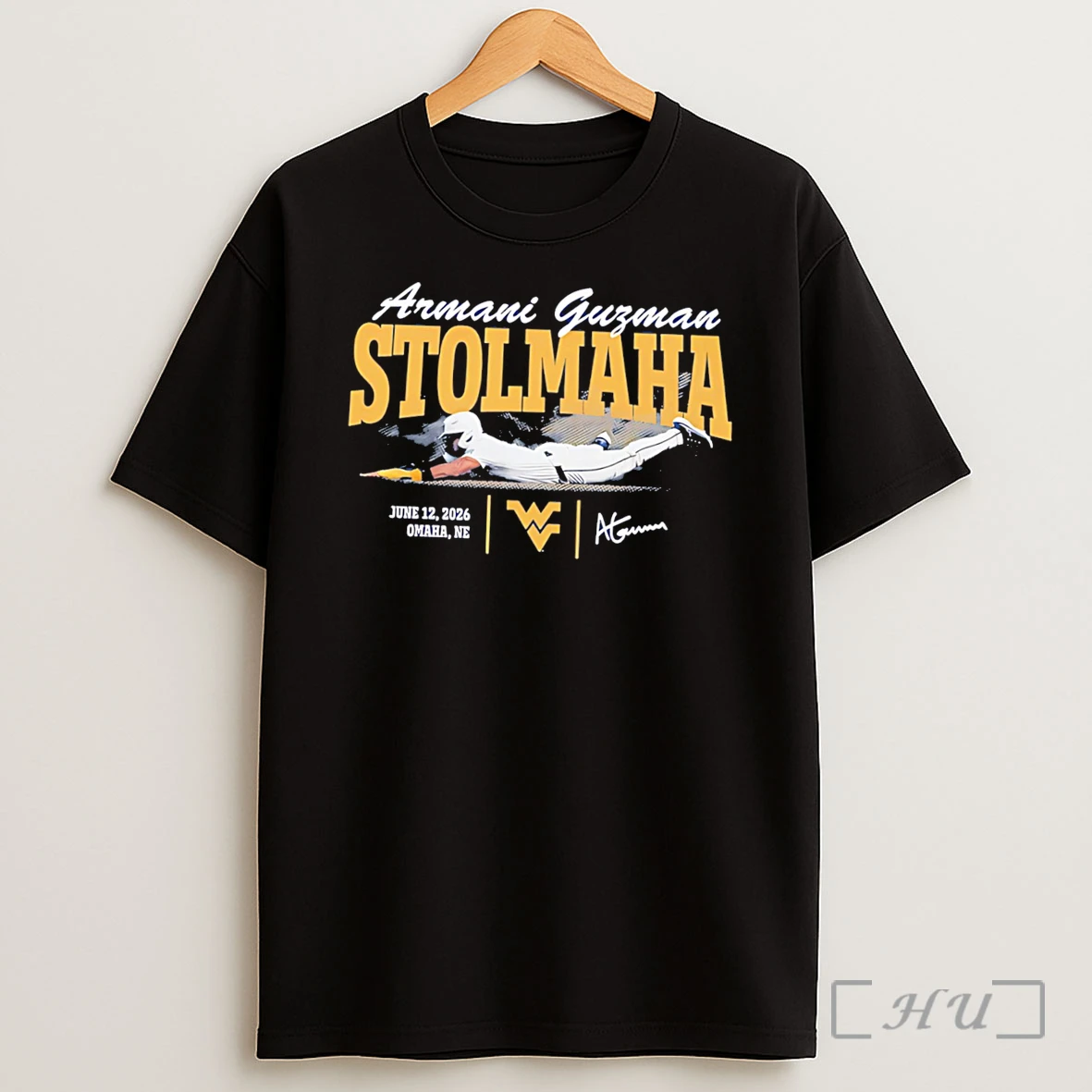 Officials West Virginia Mountaineers Armani Guzman Stolmaha Tee Shirt