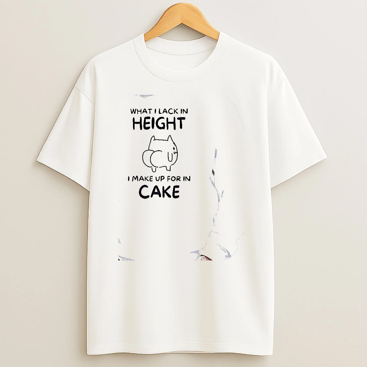 Officials What I Lack In Height I Make Up For In Cake Cat Meme Premium T Shirt Sweatshirt Hoodie