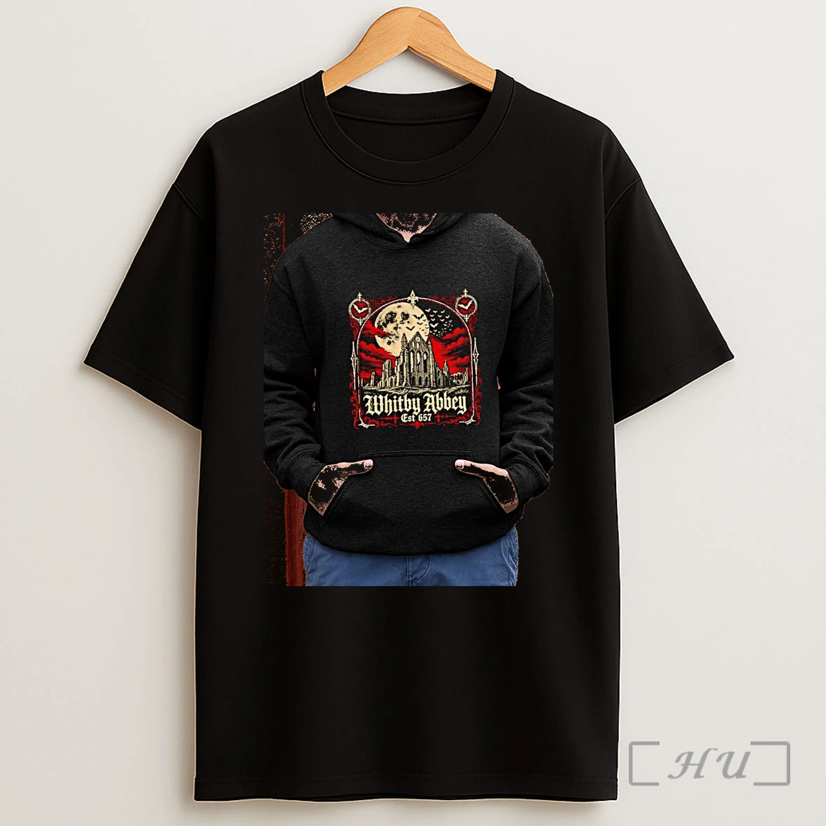 Officials Whitby Abbey North Yorkshire England Gothic Est 657 Shirt