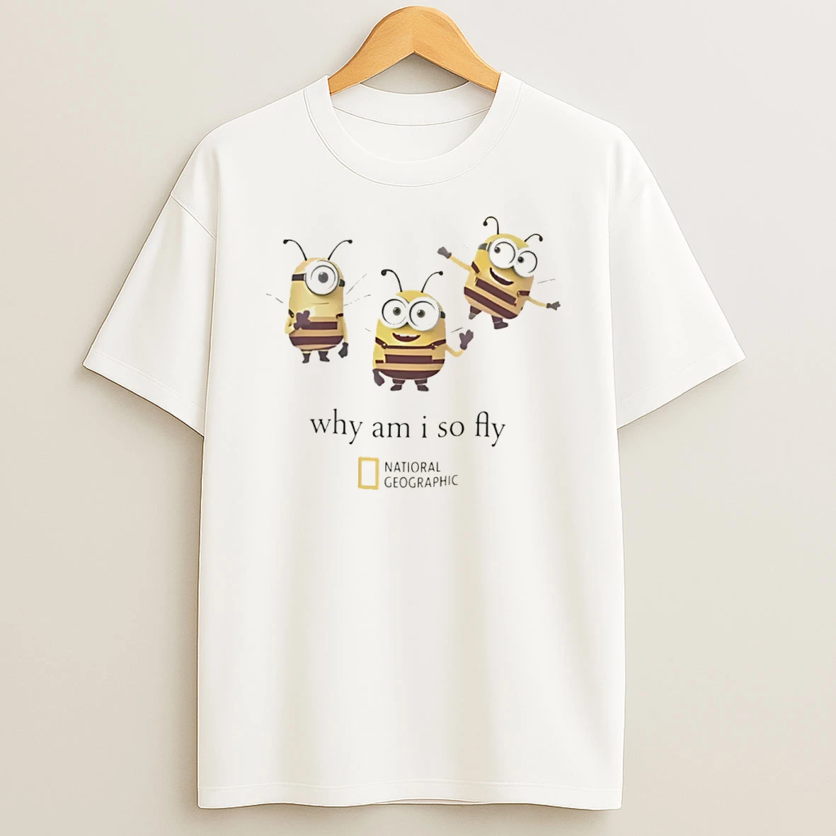 Officials Why Am I So Fly Minion Bee Parody Graphic Tee Premium T Shirt Sweatshirt Hoodie