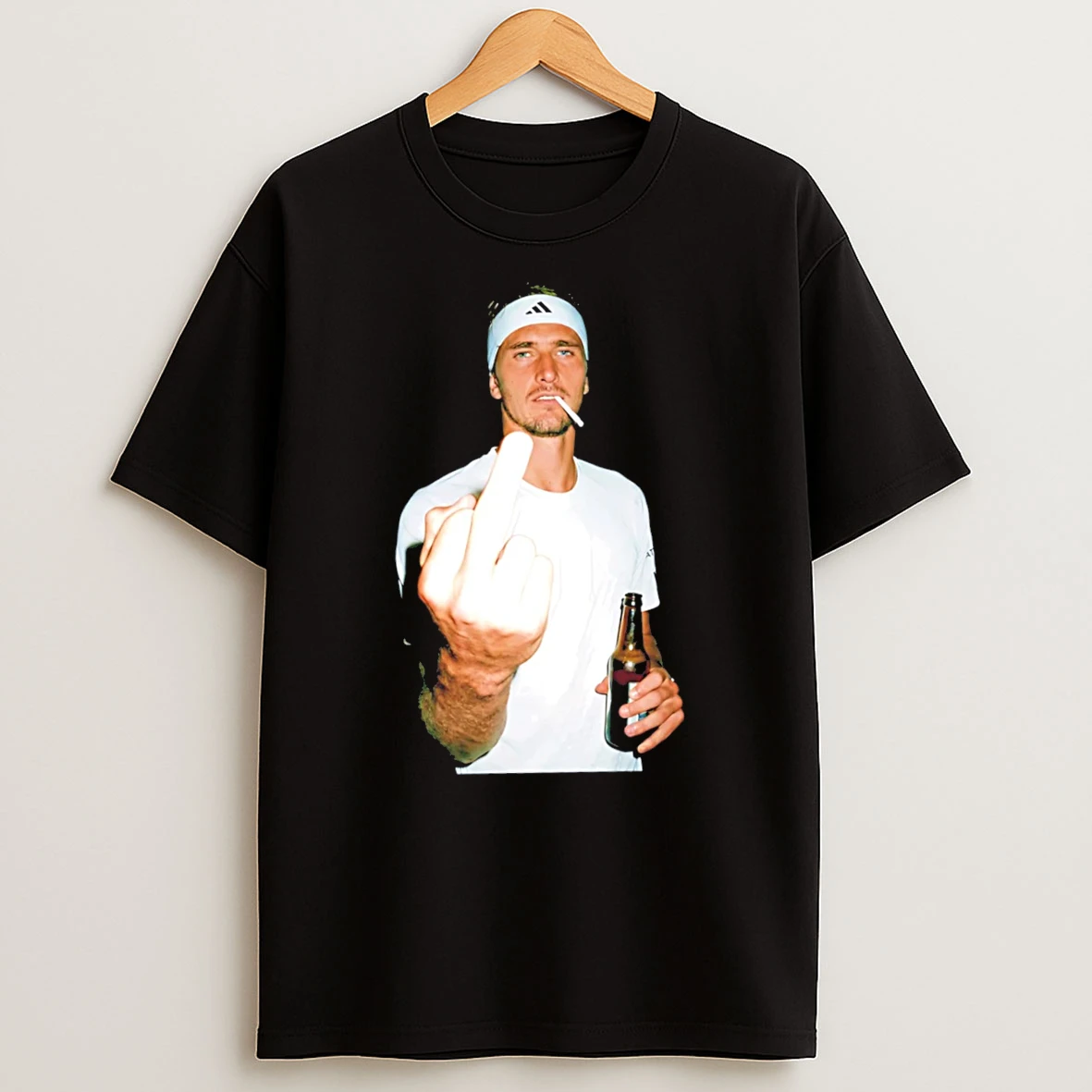 Officials Wimbledon 2026 Mens Singles Germany Alexander Zverev Middle Finger Tee Premium T Shirt Sweatshirt Hoodie