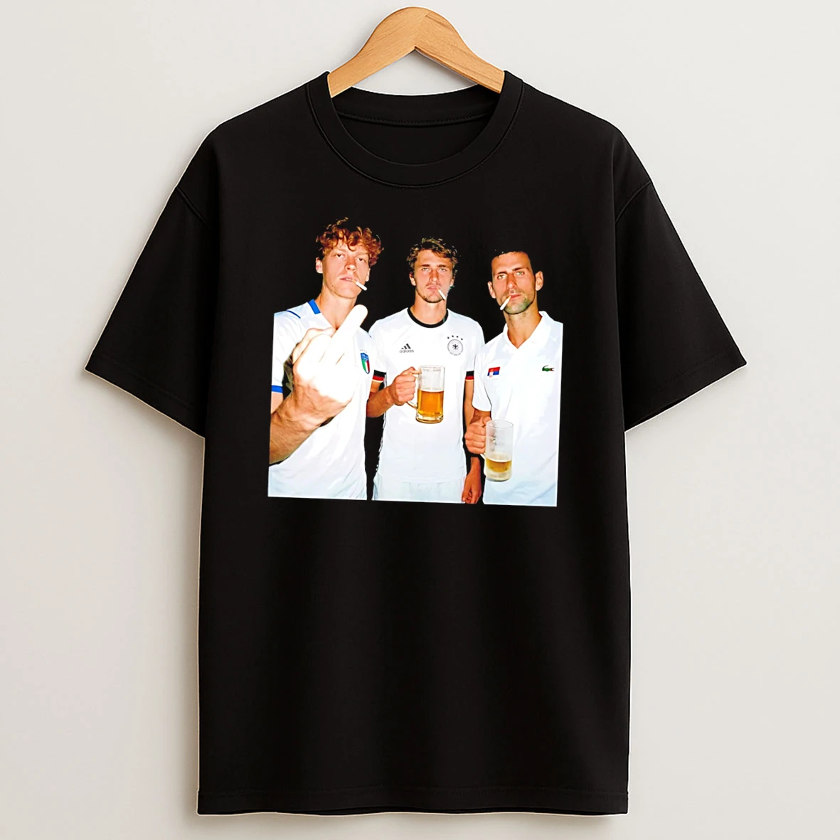 Officials Wimbledon 2026 Mens Singles Smoking And Middle Finger Tee Premium T Shirt Sweatshirt Hoodie