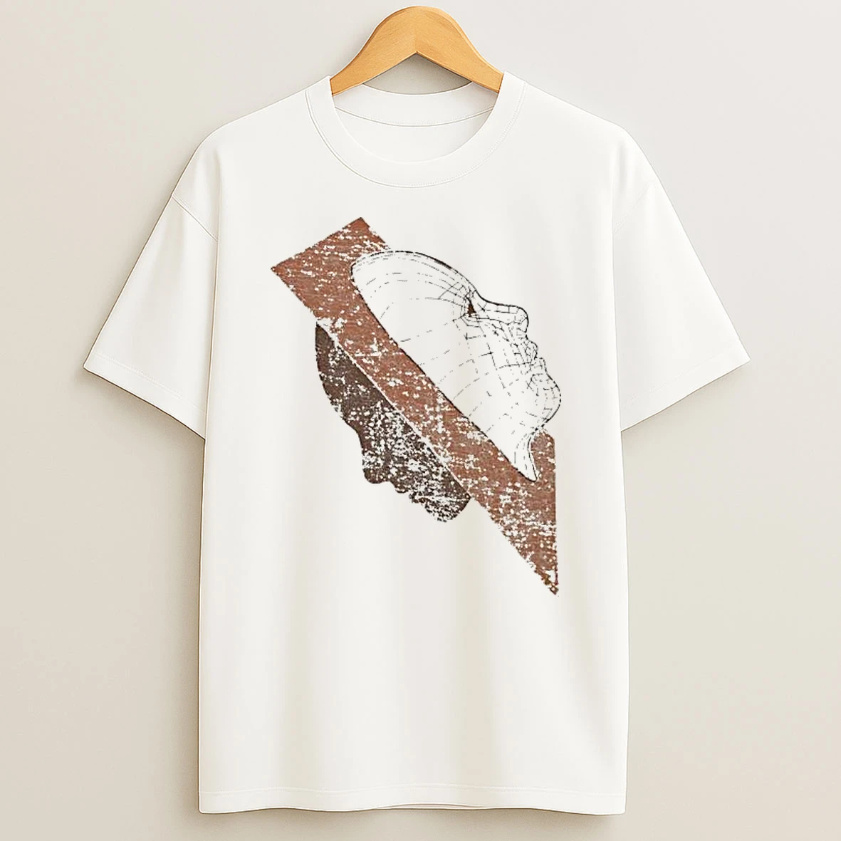 Officials Wireframe Human Face Digital Technology Abstract Art Premium T Shirt Sweatshirt Hoodie