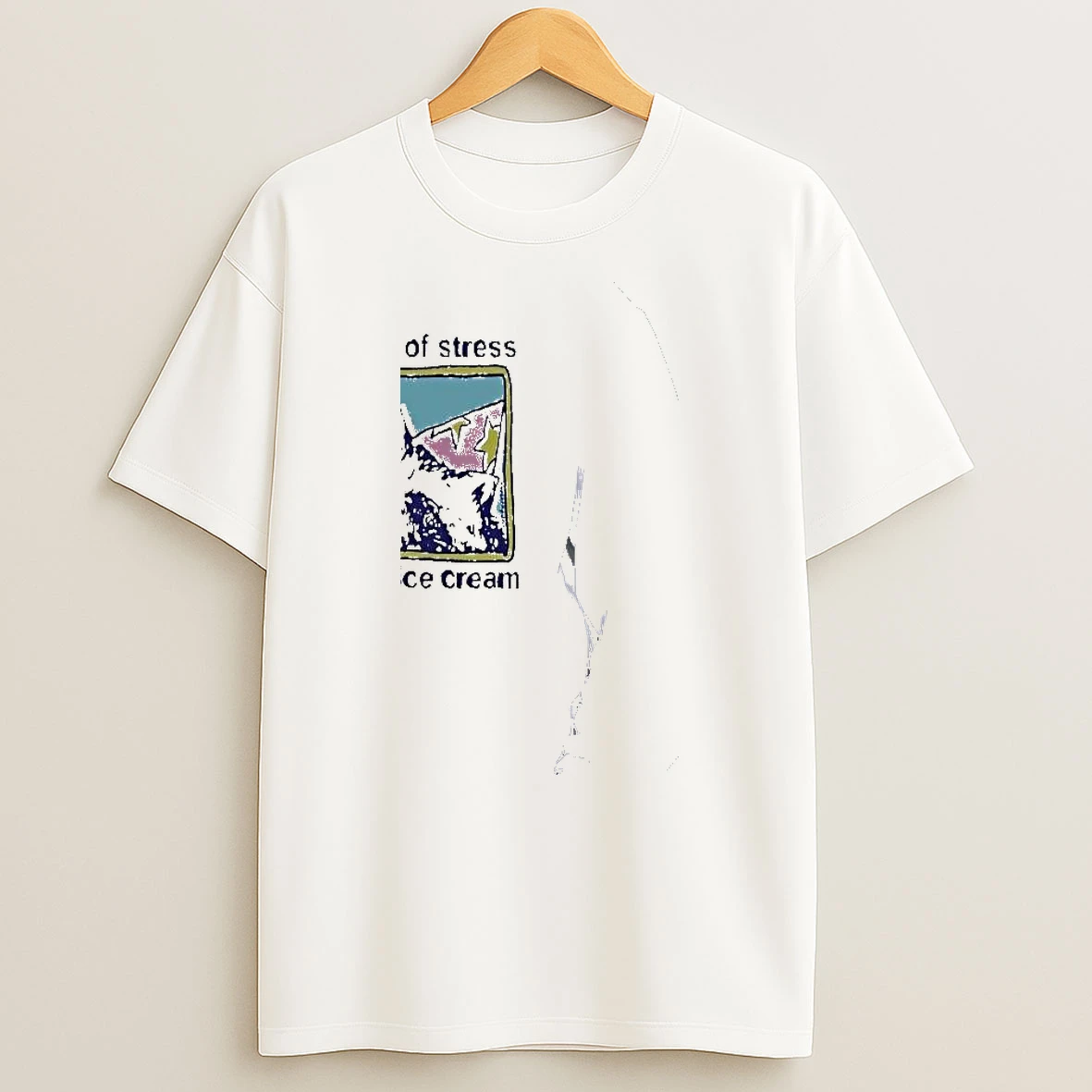Officials Wizard Raccoon This Type Of Stress Requires Ice Cream Premium T Shirt Sweatshirt Hoodie