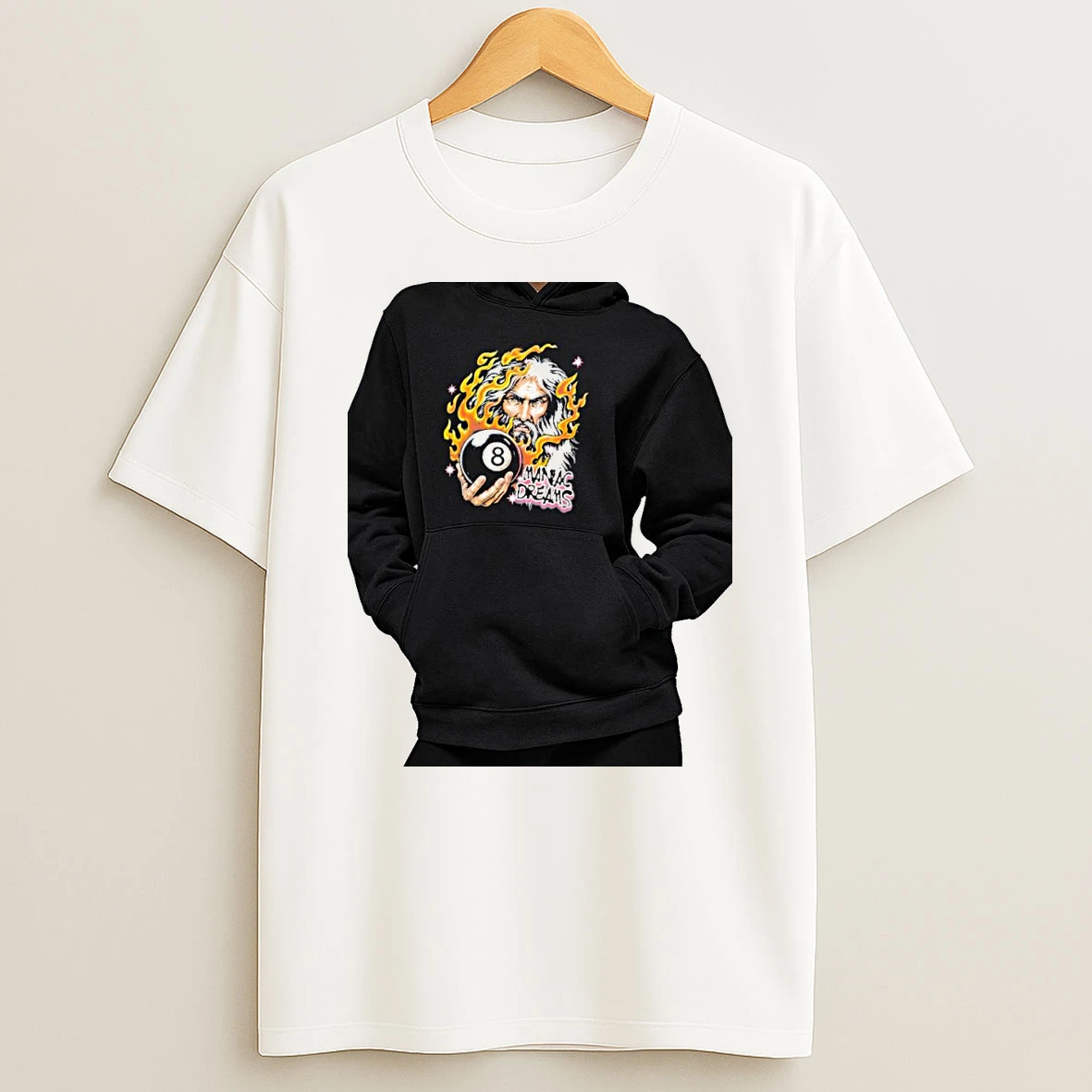 Officials Wizard With 8 Ball Maniac Dreams Premium T Shirt Sweatshirt Hoodie