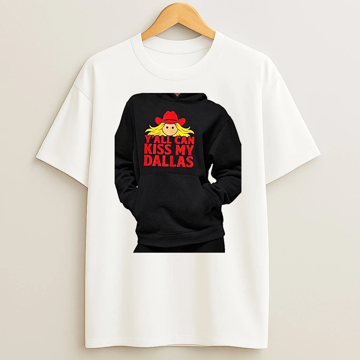 Officials Yall Can Kiss My Dallas Cartoon Premium T Shirt Sweatshirt Hoodie