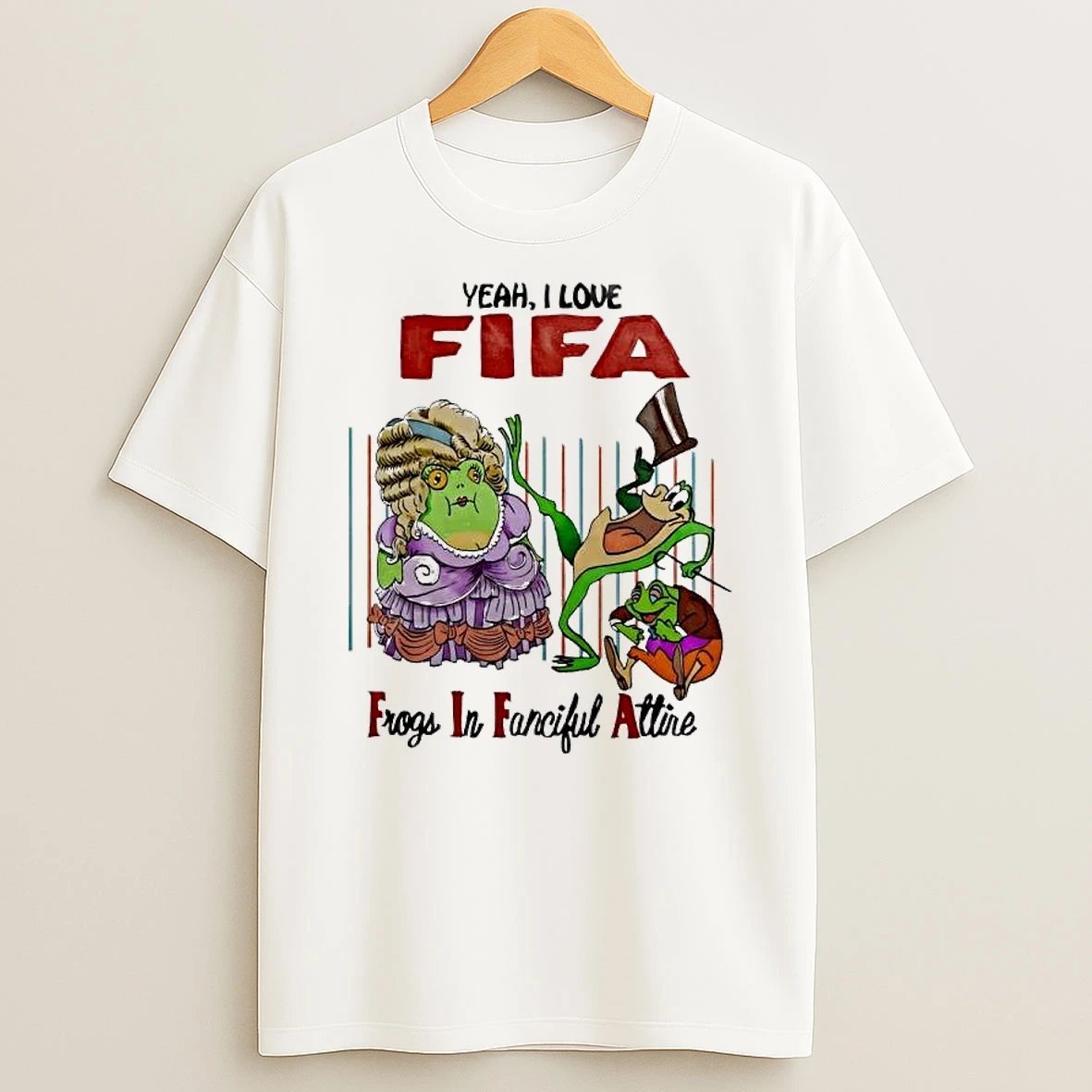 Officials Yeah I Love Fifa Frogs In Fanciful Attire Premium T Shirt Sweatshirt Hoodie