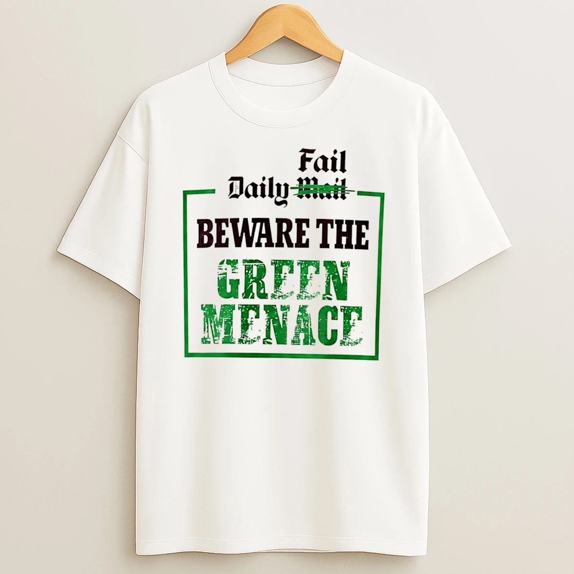 Officials Zack Polanski Daily Fail Beware The Green Menace Tee Premium T Shirt Sweatshirt Hoodie