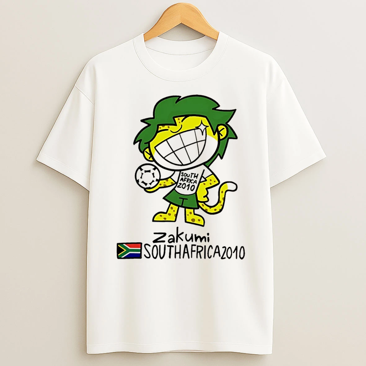 Officials Zakumi South Africa 2010 World Cup Mascot Tee Premium T Shirt Sweatshirt Hoodie