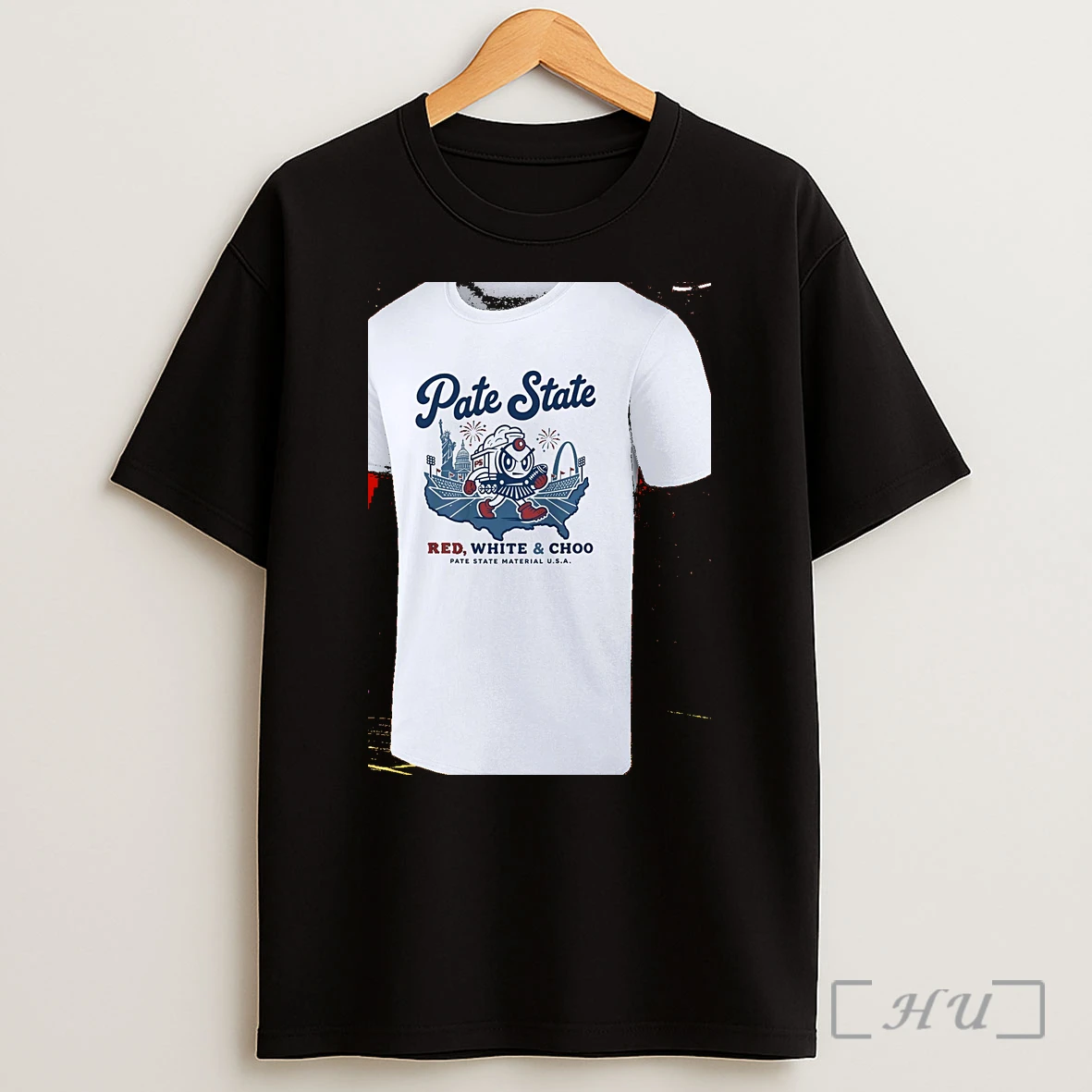 Officials Pate State Material Red White And Choo Usa Shirt