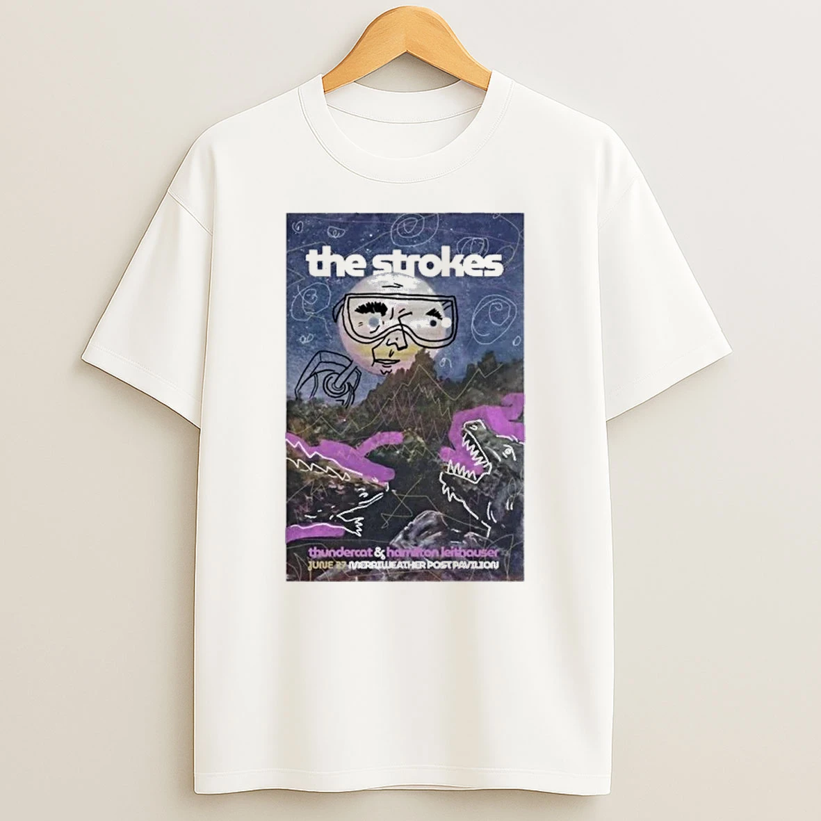 Officials The Strokes June 27 2026 Merriweather Post Pavilion Columbia Md Premium T Shirt Sweatshirt Hoodie