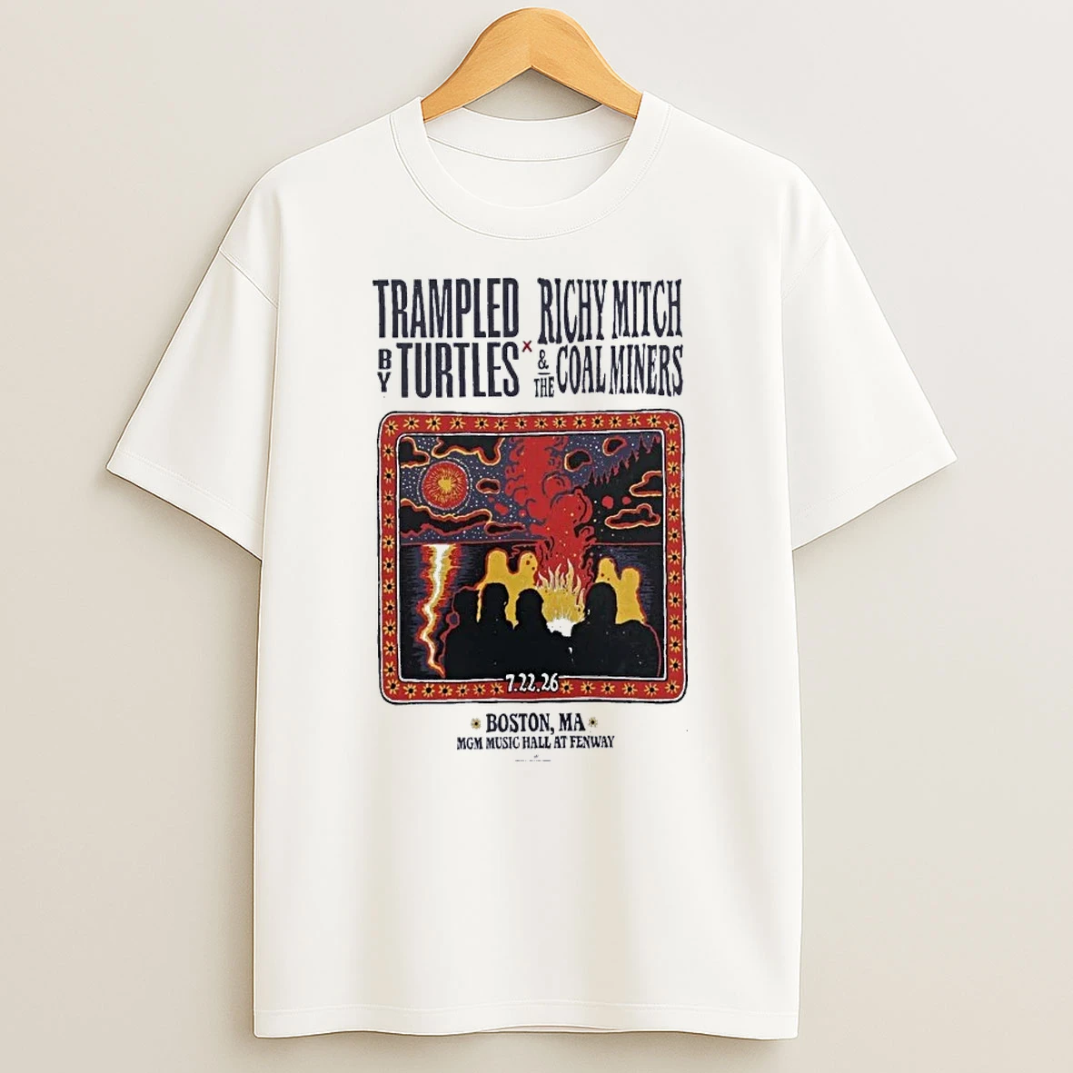 Officials Trampled By Turtles Boston Ma July 22 2026 Premium T Shirt Sweatshirt Hoodie