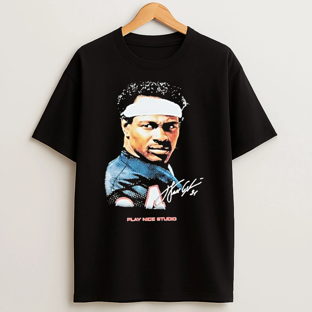 Officials Walter Payton Chicago Bears Neville Gallimore Play Nice Studio Premium T Shirt Sweatshirt Hoodie