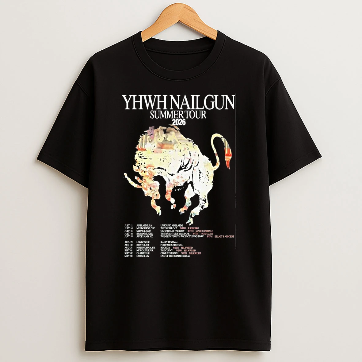 Officials Yhwh Nailgun Summer Tour 2026 Premium T Shirt Sweatshirt Hoodie