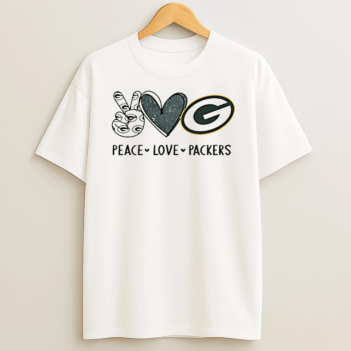Peace Love Packers Green Bay Packers T Shirt