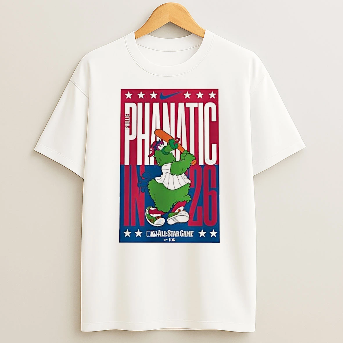 Phillie Phanatic All Star Game 26 Phillies T Shirt