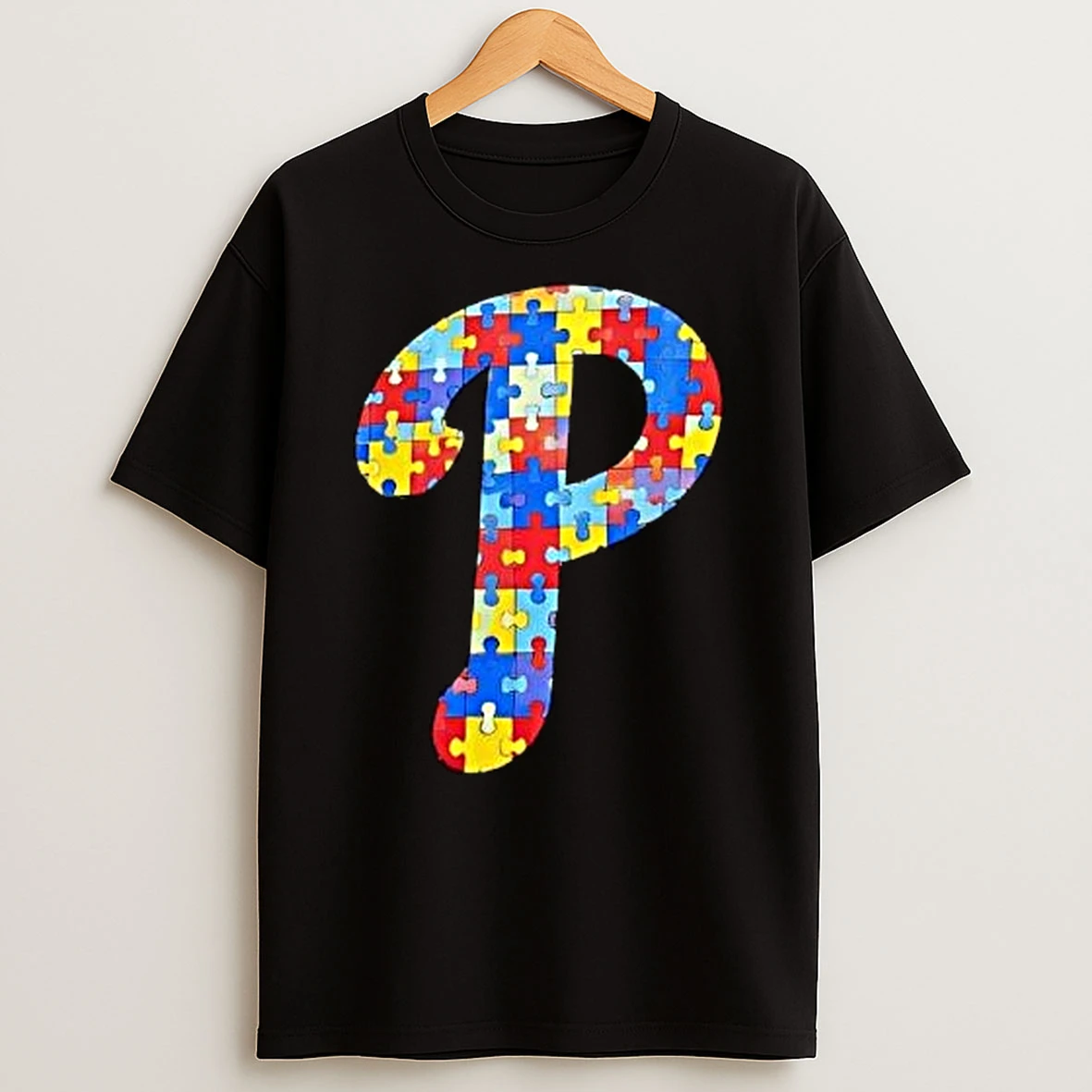 Puzzle Piece Logo Phillies T Shirt