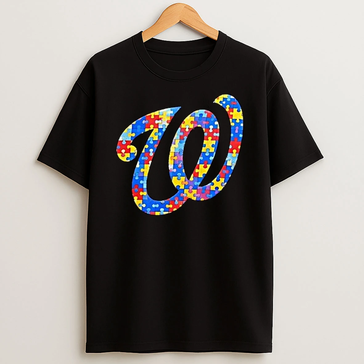 Puzzle Piece Logo Washington Nationals T Shirt