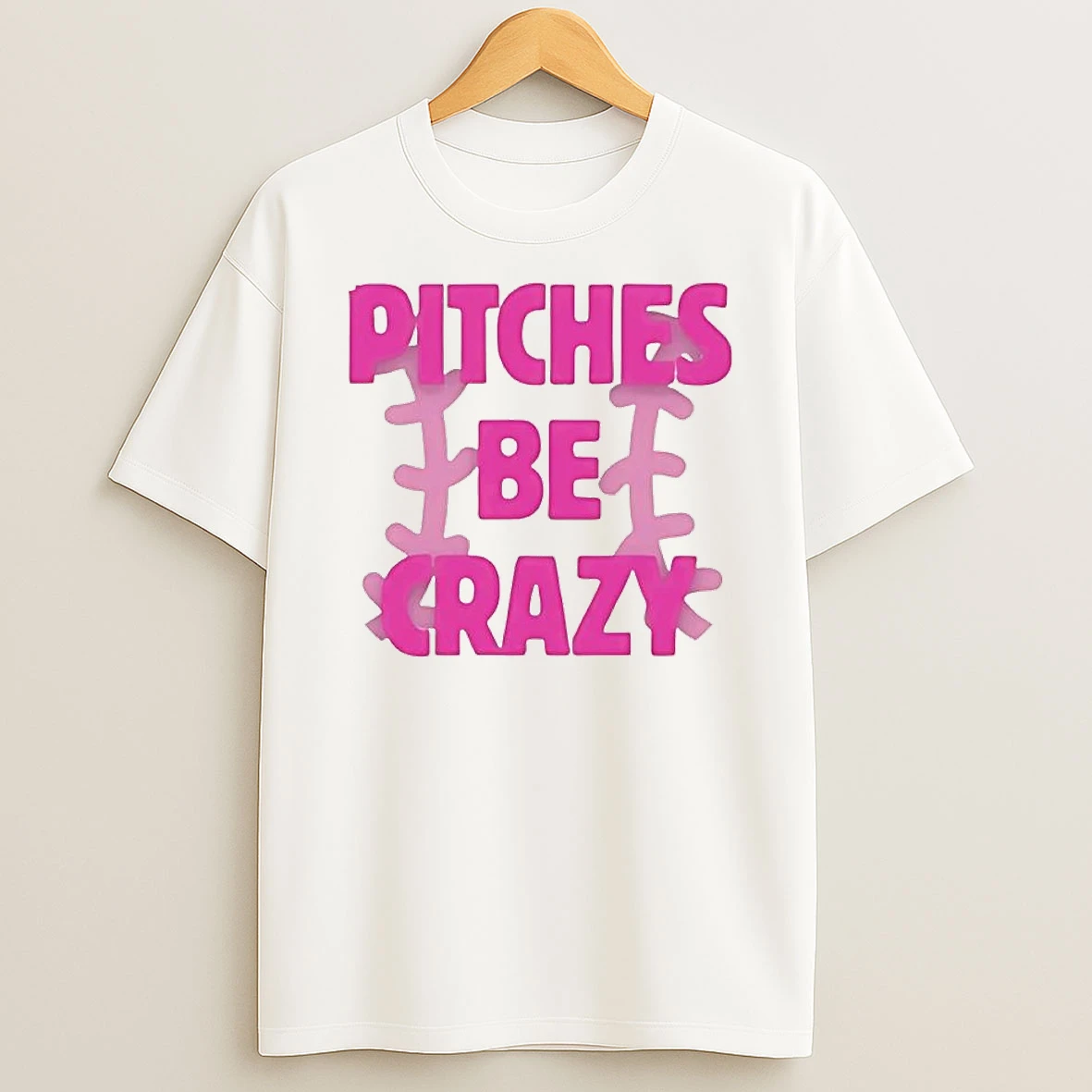 Softball Apparel Pitches Be Crazy T Shirt
