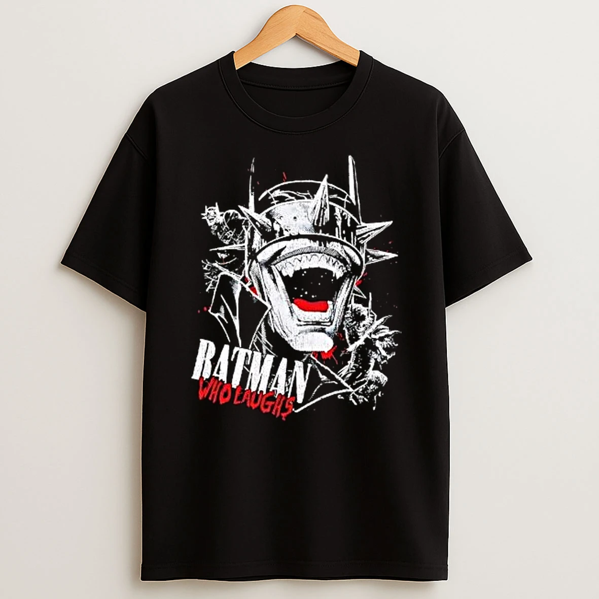 The Batman Who Laughs Distressed Horror Comic Portrait T Shirt