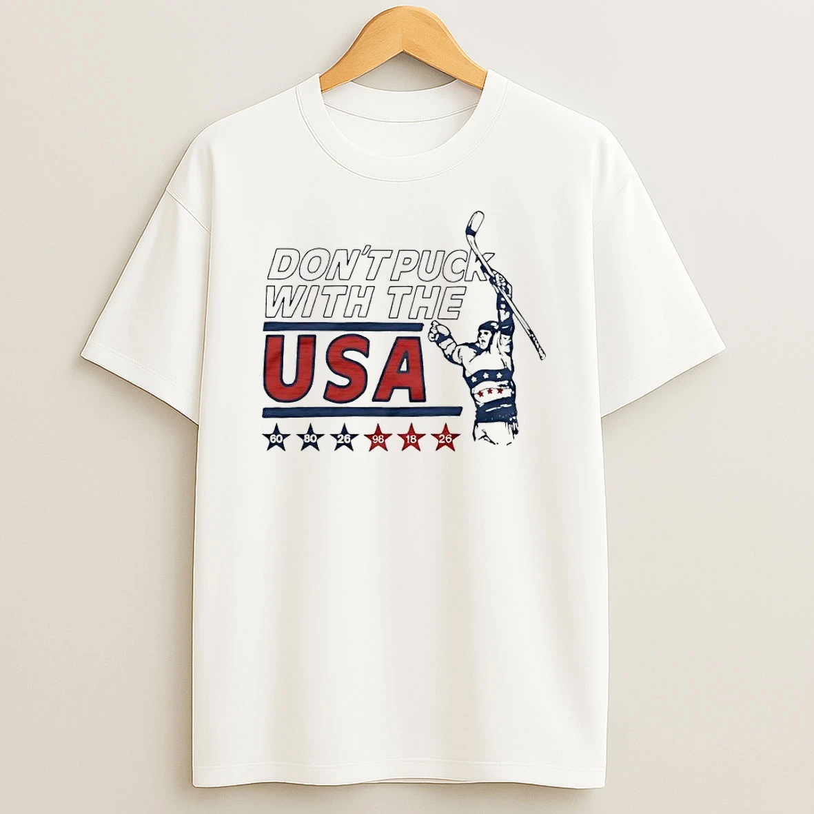 Usa Hockey Dont Puck With The Usa 60 80 26 98 18 T Shirt