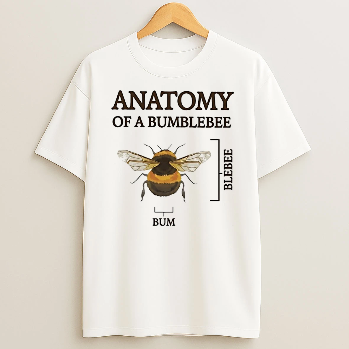 Anatomy Of A Bumblebee Blebee Bum Bee T Shirt
