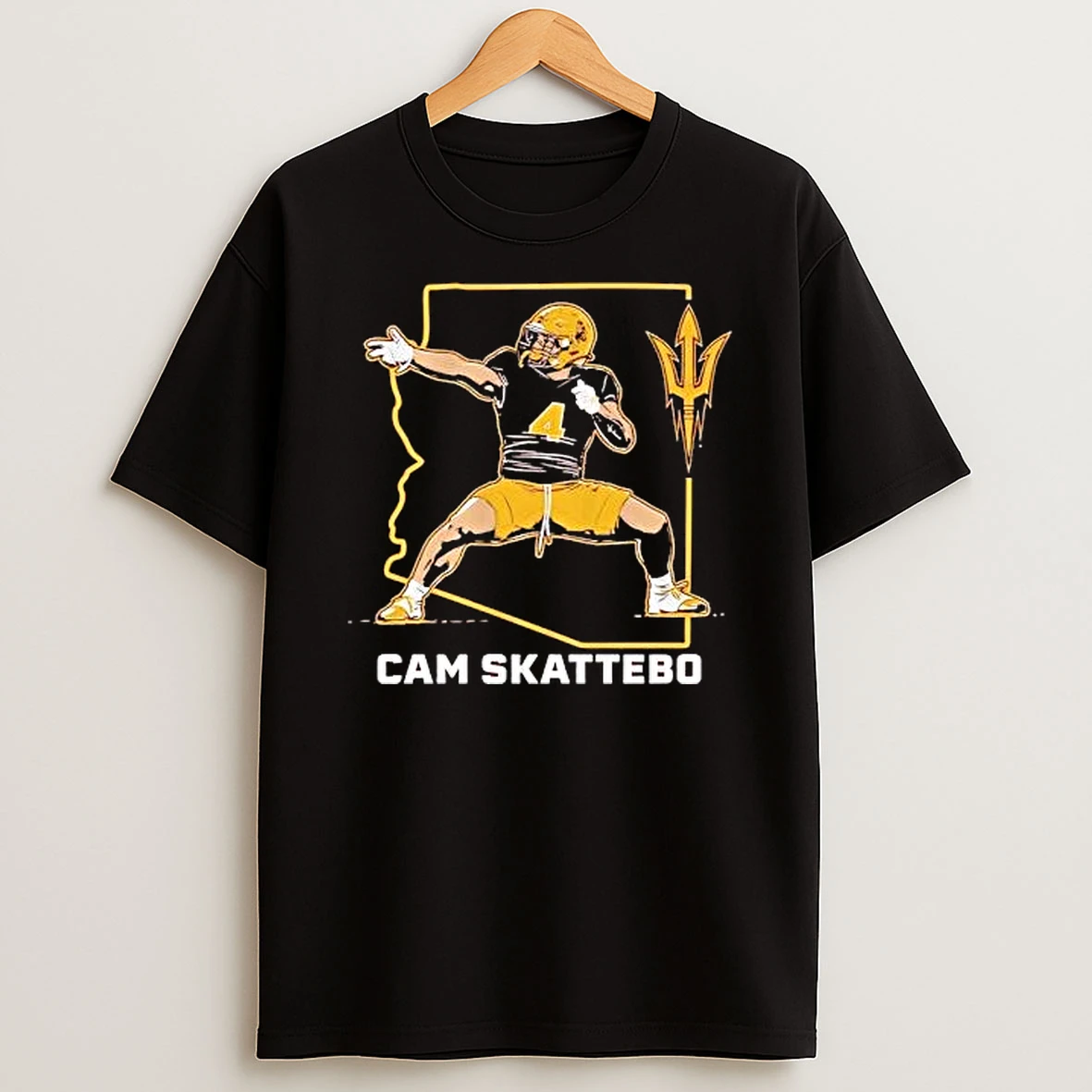 Arizona State Football Cam Skattebo Sun Devils T Shirt