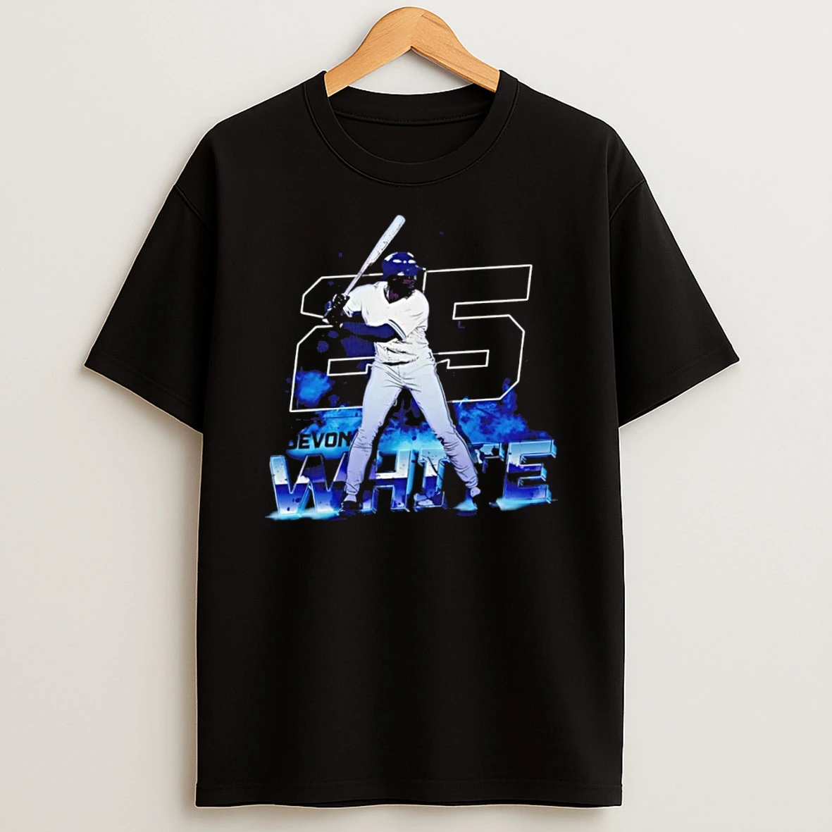 Classic Devon White 25 Toronto Blue Jays Baseball Slugger Swing T Shirt