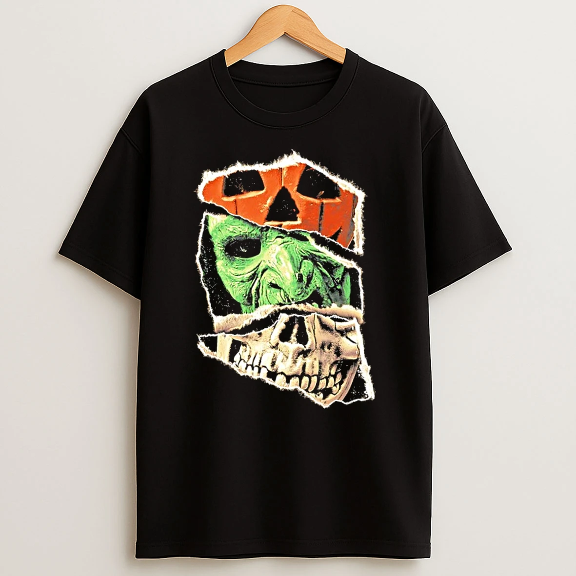 Classic Halloween Trio Three Masks Horror Season Of The Witch T Shirt