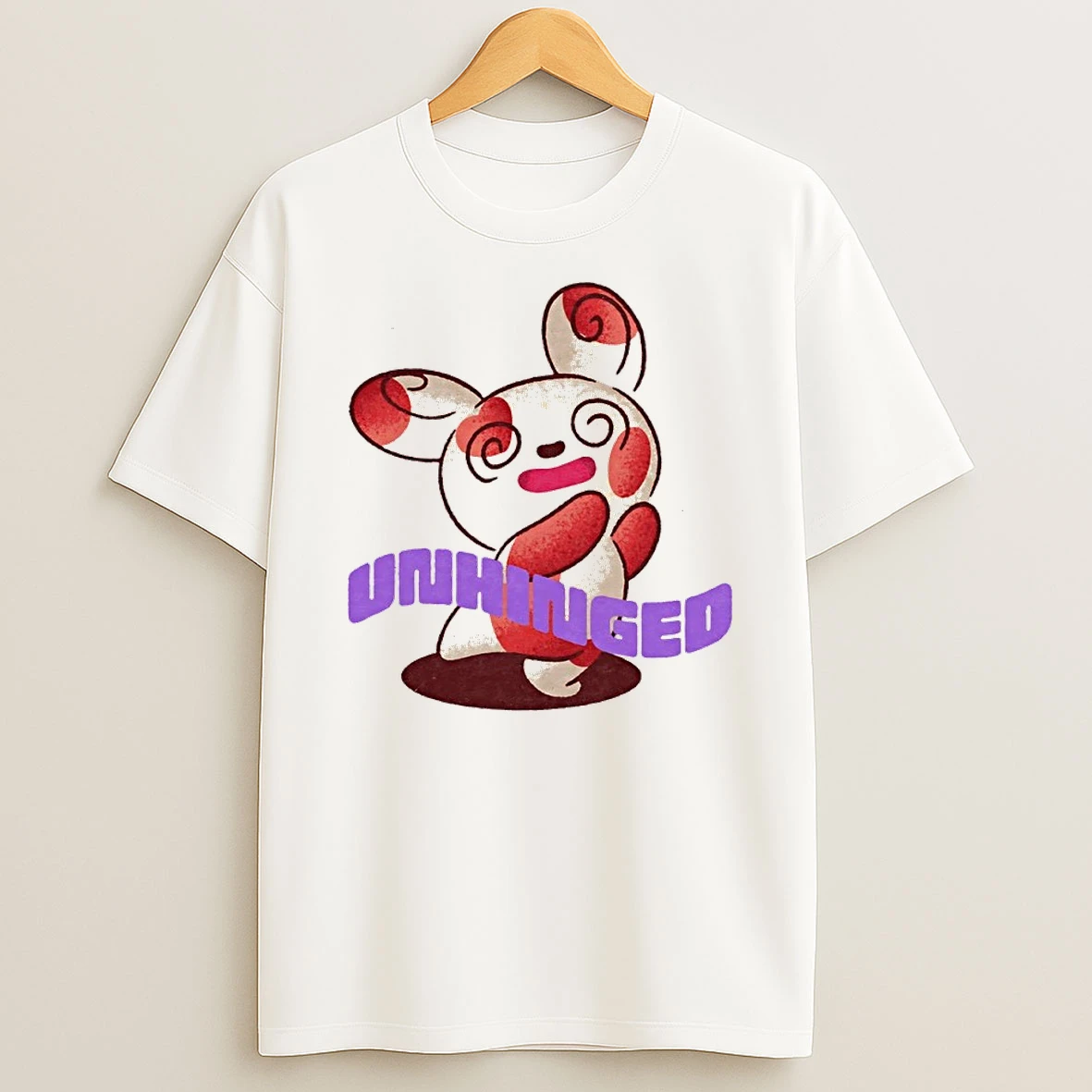 Classic Unhinged Bunny Rabbit Cute Cartoon Funny T Shirt