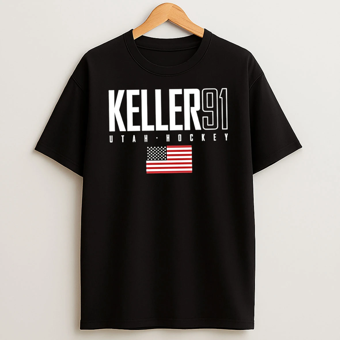 Clayton Keller 91 Utah Hockey Usa Elite T Shirt