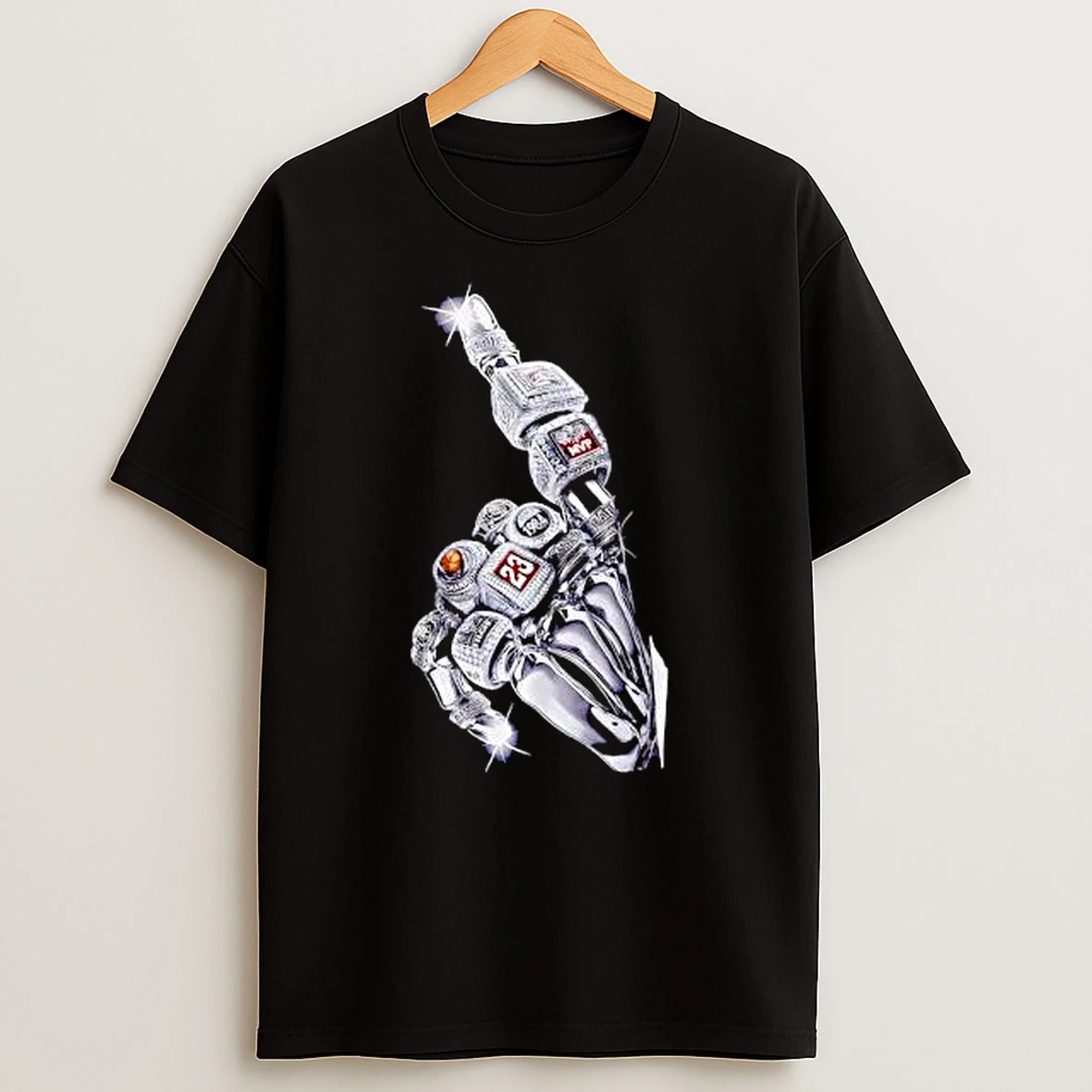 Jordan Iconic Hand Rings 1984 23 Mvp Flight Champion Nba T Shirt