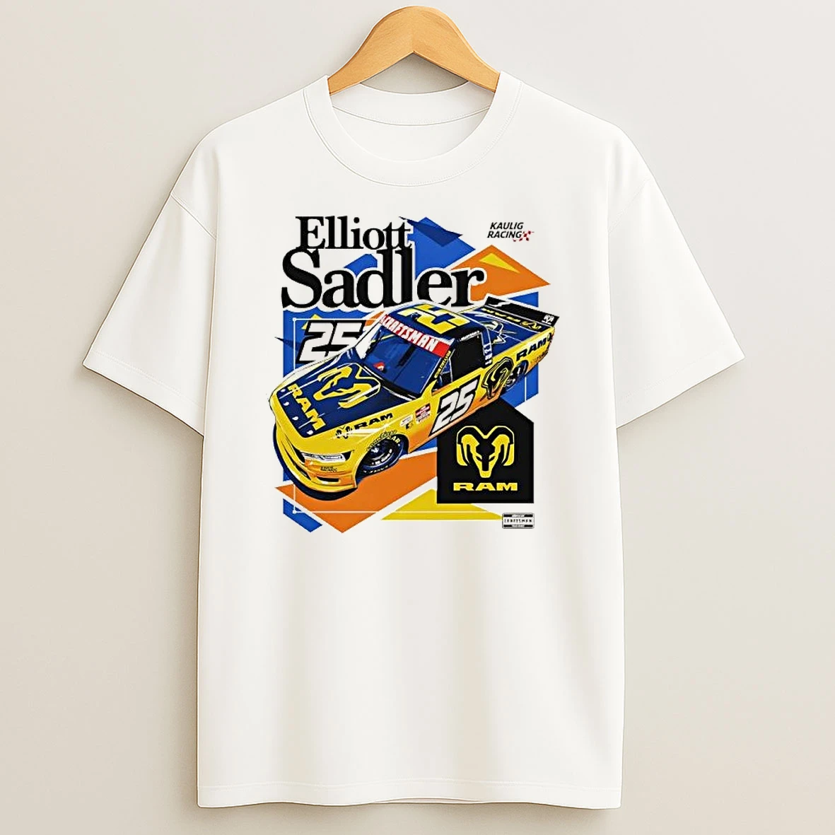 Kaulig Racing Elliott Sadler 25 Ram Craftsman Truck Series T Shirt